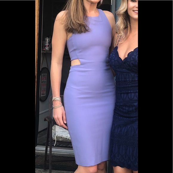 Elizabeth & James sz 4 periwinkle cut out dress - Picture 4 of 4